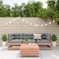 vidaXL Juego de muebles jardín 4 pzas y cojines madera abeto Douglas