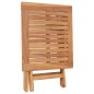 vidaXL Mesa de jardín plegable madera maciza de teca 45x45x45 cm vidaXL Mesa de jardín plegable madera maciza de teca 45x45x45 cm