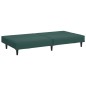 vidaXL Juego de sofás 2 piezas terciopelo verde oscuro vidaXL Juego de sofás 2 piezas terciopelo verde oscuro
