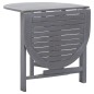 vidaXL Mesa de jardín de madera maciza de acacia gris 120x70x74 cm vidaXL Mesa de jardín de madera maciza de acacia gris 120x70x74 cm
