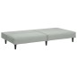 vidaXL Juego de sofás 2 piezas terciopelo gris claro vidaXL Juego de sofás 2 piezas terciopelo gris claro