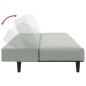 vidaXL Juego de sofás 2 piezas terciopelo gris claro vidaXL Juego de sofás 2 piezas terciopelo gris claro