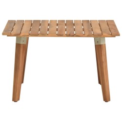 vidaXL Mesa de centro de jardín madera maciza de acacia 60x60x36 cm