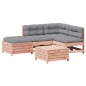 vidaXL Juego de muebles jardín 5 pzas y cojines madera abeto Douglas