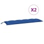 vidaXL Cojines de banco de jardín 2 uds tela Oxford azul 150x50x7 cm vidaXL Cojines de banco de jardín 2 uds tela Oxford azul 150x50x7 cm