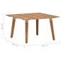 vidaXL Mesa de centro de jardín madera maciza de acacia 60x60x36 cm vidaXL Mesa de centro de jardín madera maciza de acacia 60x60x36 cm