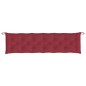 vidaXL Cojín de banco de jardín tela Oxford rojo tinto 200x50x7 cm vidaXL Cojín de banco de jardín tela Oxford rojo tinto 200x50x7 cm