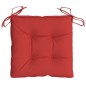 vidaXL Cojines para palets 6 unidades tela Oxford rojo 50x50x7 cm