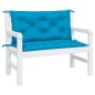 vidaXL Cojines de banco de jardín 2 uds azul claro 100x50x7 cm vidaXL Cojines de banco de jardín 2 uds azul claro 100x50x7 cm