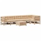 vidaXL Juego de muebles de jardín 7 pzas y cojines madera maciza pino vidaXL Juego de muebles de jardín 7 pzas y cojines madera maciza pino