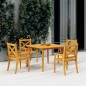 vidaXL Mesa de jardín madera maciza de acacia 110x110x75 cm vidaXL Mesa de jardín madera maciza de acacia 110x110x75 cm
