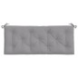 vidaXL Cojín de banco de jardín tela Oxford gris 120x50x7 cm