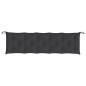 vidaXL Cojín de banco de jardín tela Oxford negro 180x50x7 cm vidaXL Cojín de banco de jardín tela Oxford negro 180x50x7 cm