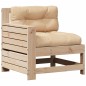 vidaXL Juego de muebles de jardín 5 pzas y cojines madera maciza pino vidaXL Juego de muebles de jardín 5 pzas y cojines madera maciza pino