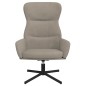 vidaXL Sillón de relax con reposapiés terciopelo gris claro vidaXL Sillón de relax con reposapiés terciopelo gris claro