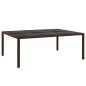 vidaXL Juego de comedor de jardín 11 piezas ratán sintético marrón vidaXL Juego de comedor de jardín 11 piezas ratán sintético marrón