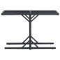 vidaXL Set de comedor de jardín 3 pzas ratán PE vidrio templado negro vidaXL Set de comedor de jardín 3 pzas ratán PE vidrio templado negro