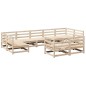 vidaXL Juego de sofás de jardín 9 pzas madera maciza de pino vidaXL Juego de sofás de jardín 9 pzas madera maciza de pino
