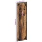 vidaXL Perchero madera maciza de mango rugosa 35x8x110 cm vidaXL Perchero madera maciza de mango rugosa 35x8x110 cm