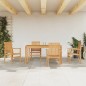 vidaXL Juego de comedor para jardín 5 piezas madera maciza de teca vidaXL Juego de comedor para jardín 5 piezas madera maciza de teca