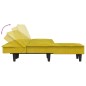 vidaXL Sofá cama en forma de L terciopelo amarillo 255x140x70 cm vidaXL Sofá cama en forma de L terciopelo amarillo 255x140x70 cm