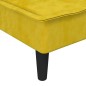vidaXL Sofá cama en forma de L terciopelo amarillo 255x140x70 cm vidaXL Sofá cama en forma de L terciopelo amarillo 255x140x70 cm