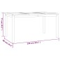 vidaXL Juego de comedor para jardín 5 piezas madera maciza de teca