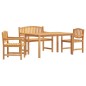 vidaXL Juego de comedor para jardín 4 piezas madera maciza de teca vidaXL Juego de comedor para jardín 4 piezas madera maciza de teca