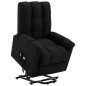 vidaXL Sillón de masaje elevable tela negro vidaXL Sillón de masaje elevable tela negro