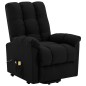 vidaXL Sillón de masaje elevable tela negro vidaXL Sillón de masaje elevable tela negro