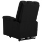 vidaXL Sillón de masaje elevable tela negro vidaXL Sillón de masaje elevable tela negro