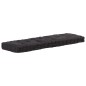 vidaXL Cojín para palés algodón negro 120x40x7 cm vidaXL Cojín para palés algodón negro 120x40x7 cm