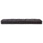 vidaXL Cojín para palés algodón negro 120x40x7 cm vidaXL Cojín para palés algodón negro 120x40x7 cm