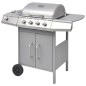 vidaXL Barbacoa grill de gas 4+1 quemadores plateada vidaXL Barbacoa grill de gas 4+1 quemadores plateada