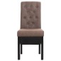vidaXL Sillas de comedor 6 unidades tela marrón vidaXL Sillas de comedor 6 unidades tela marrón