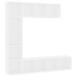 vidaXL Mueble de TV y librería 3 piezas blanco 180x30x180 cm vidaXL Mueble de TV y librería 3 piezas blanco 180x30x180 cm
