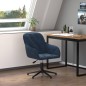 vidaXL Silla de oficina giratoria terciopelo azul vidaXL Silla de oficina giratoria terciopelo azul