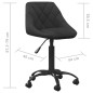 vidaXL Silla de comedor de terciopelo negro vidaXL Silla de comedor de terciopelo negro