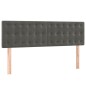 vidaXL Cabeceros 2 unidades terciopelo gris oscuro 72x5x78/88 cm vidaXL Cabeceros 2 unidades terciopelo gris oscuro 72x5x78/88 cm