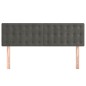 vidaXL Cabeceros 2 unidades terciopelo gris oscuro 72x5x78/88 cm vidaXL Cabeceros 2 unidades terciopelo gris oscuro 72x5x78/88 cm