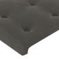 vidaXL Cabeceros 2 unidades terciopelo gris oscuro 72x5x78/88 cm vidaXL Cabeceros 2 unidades terciopelo gris oscuro 72x5x78/88 cm
