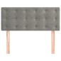 vidaXL Cabecero de terciopelo gris claro 100x5x78/88 cm vidaXL Cabecero de terciopelo gris claro 100x5x78/88 cm