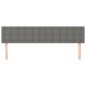 vidaXL Cabeceros 2 unidades de tela gris oscuro 100x5x78/88 cm vidaXL Cabeceros 2 unidades de tela gris oscuro 100x5x78/88 cm