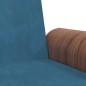 vidaXL Sofá cama con portavasos terciopelo azul vidaXL Sofá cama con portavasos terciopelo azul