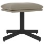 vidaXL Sillón de relax con reposapiés terciopelo gris claro vidaXL Sillón de relax con reposapiés terciopelo gris claro
