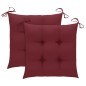 vidaXL Sillas de comedor jardín con cojines 2 uds madera maciza acacia vidaXL Sillas de comedor jardín con cojines 2 uds madera maciza acacia