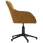 vidaXL Sillas de comedor giratorias 2 unidades terciopelo marrón vidaXL Sillas de comedor giratorias 2 unidades terciopelo marrón