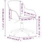 vidaXL Sillas de comedor giratorias 2 unidades terciopelo marrón vidaXL Sillas de comedor giratorias 2 unidades terciopelo marrón