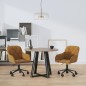 vidaXL Sillas de comedor giratorias 2 unidades terciopelo marrón vidaXL Sillas de comedor giratorias 2 unidades terciopelo marrón