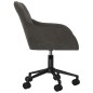 vidaXL Sillas de comedor giratorias 2 unidades terciopelo gris oscuro
